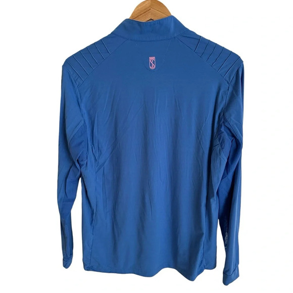 Tredstep Ireland womens Large Blue Sligo Long Sleeve Pro riding Shirt Equestrian - Picture 2 of 6